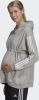 Adidas Essentials Cotton 3 Stripes Hoodie(Positiekleding) Medium Grey Heather/White Dames online kopen