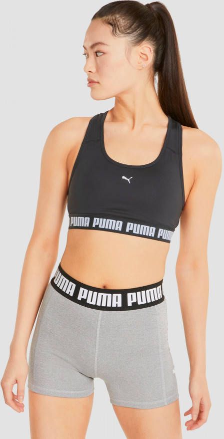 Puma strong medium impact sportbh zwart dames online kopen