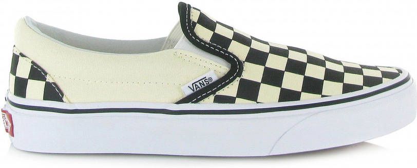 Vans Classic Slip-On Checkerboard VN000EYEBWW1 Zwart / Wit-40.5 maat 40.5 -  Damesschoenen.nl