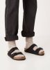 Birkenstock Slippers Arizona Suede SFB van leer, smalle schoenwijdte online kopen