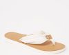 Tommy Hilfiger Leather Footbed Beach Sandal teenslippers wit online kopen