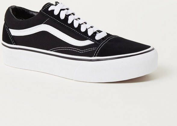 Vans Old Skool Platform VN0A3BUY281 Zwart / Wit-38.5 maat 38.5 -  Damesschoenen.nl