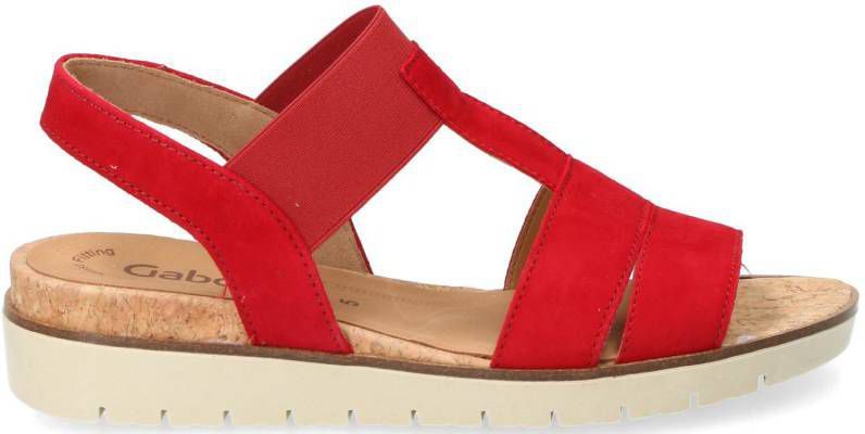 Gabor Sandaal Dames Rood Damesschoenen