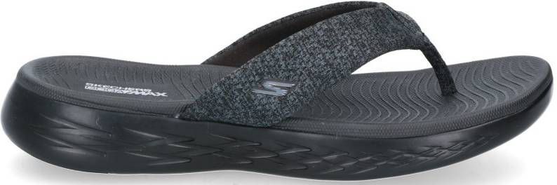 Skechers dames on sale slippers zwart