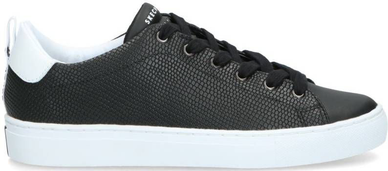 Skechers Side Street Tegu Sneaker Dames Zwart - Damesschoenen.nl