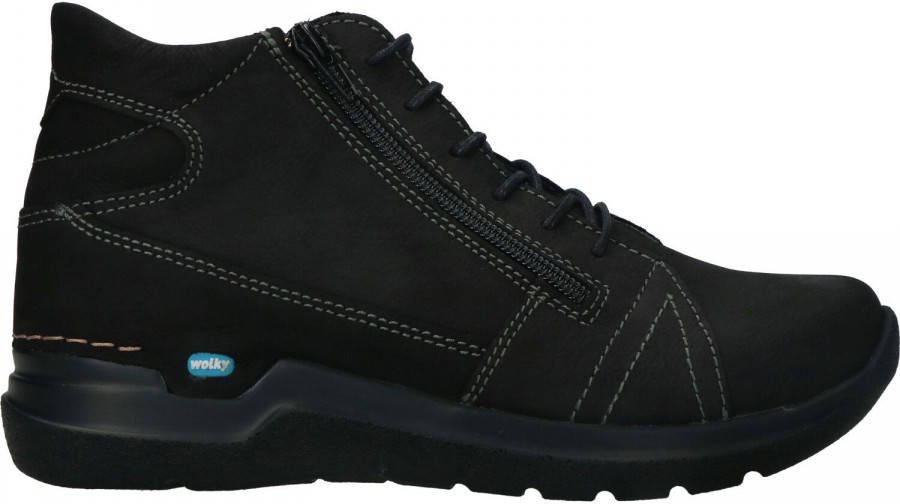 Wolky Boots 0660611 WHY Antique Nubuck Zwart Dames Damesschoenen