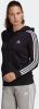 Adidas Essentials French Terry 3Stripes Full zip Dames Hoodies Black Katoen Jersey online kopen