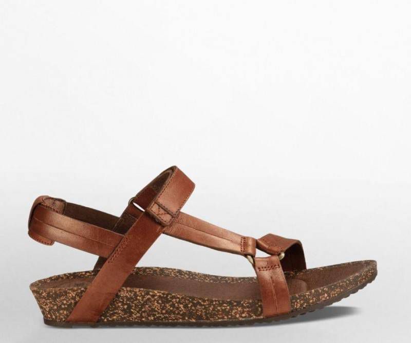Teva slippers leer dames clearance