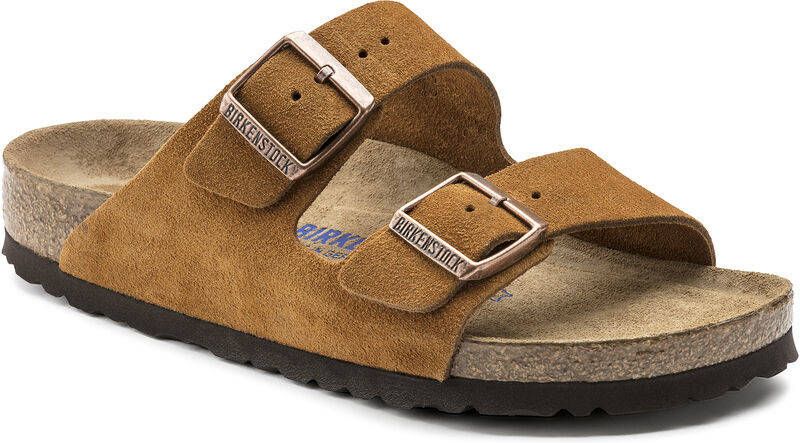 Birkenstock Arizona Soft Footbed Suede Leather Sandals , Bruin, Heren -  Damesschoenen.nl