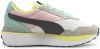Puma Cruise Rider Dames Schoenen Black Leer, Textil online kopen
