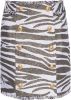 Balmain Skirt with animal motif , Zwart, Dames online kopen