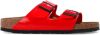 Birkenstock Arizona Birko Flor Sliders , Rood, Dames online kopen