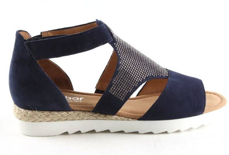 Sandaaltje Gabor donkerblauw - Damesschoenen.nl