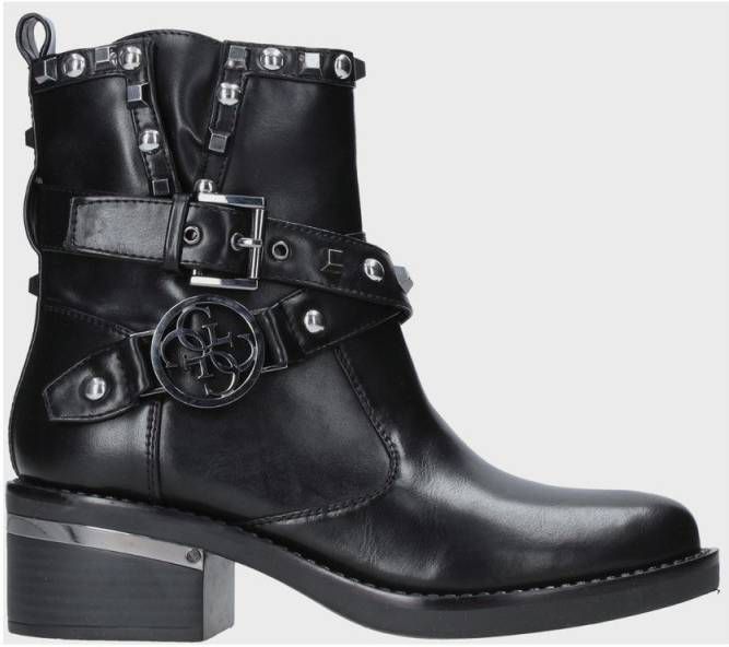 Black Leather Fenix Ankle Boot (Black) [C1Guesfl7Fenele10Black (37) /  3000002267071] - Damesschoenen.nl