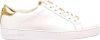 Michael Kors Irving Lace Up leren sneakers wit/goud online kopen