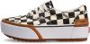 Vans Era Stacked Checkerboard Sneakers , Zwart, Dames online kopen