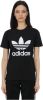 Adidas Trefoil Dames T Shirts Black 100% Katoen online kopen