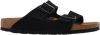 Birkenstock Arizona Soft Footbed Suede Leather Sandals , Zwart, Dames online kopen