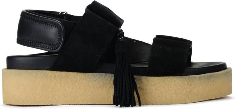 Clarks Crepe sandalen , Zwart, Dames online kopen