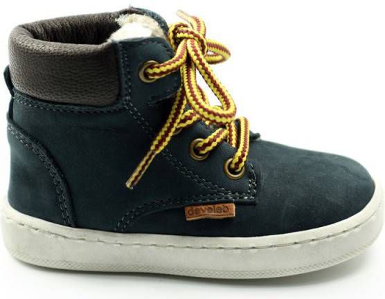 Develab 41855 hoge nubuck sneakers donkerblauw online kopen
