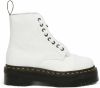 Dr Martens Sinclair lederen platformlaarzen Dr. Martens, Wit, Dames online kopen