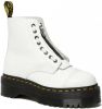 Dr Martens Sinclair lederen platformlaarzen Dr. Martens, Wit, Dames online kopen