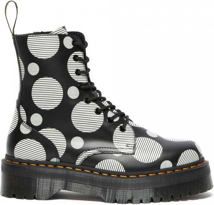Dr Martens Jadon Polka Dot Smooth Leather Platform Boots Dr. Martens, Zwart, Dames online kopen