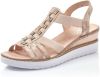 Rieker Casual Flat Sandals , Roze, Dames online kopen