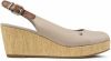 Tommy Hilfiger Beige Espadrilles Iconic Elba Sling Back Wedge online kopen