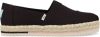 Toms Alpargata Platform Rope espadrilles zwart online kopen