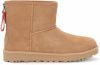 Ugg Classic Mini Zip Logo Ankle boots , Bruin, Dames online kopen