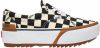 Vans Era Stacked Checkerboard Sneakers , Zwart, Dames online kopen