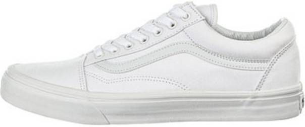 Vans Old Skool Heren Schoenen White Textil, Leer - Damesschoenen.nl