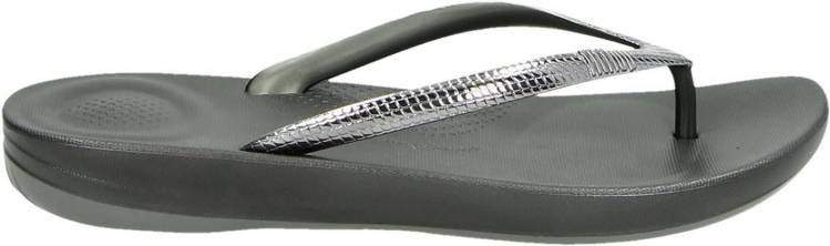 Fitflop Iqushion Ergonomic slippers grijs - Damesschoenen.nl