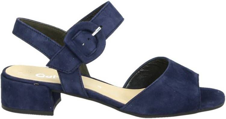 Gabor suÃ¨de sandalettes blauw - Damesschoenen.nl
