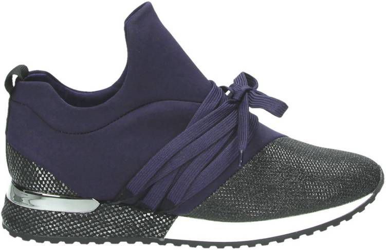 La Strada lage sneakers blauw Damesschoenen