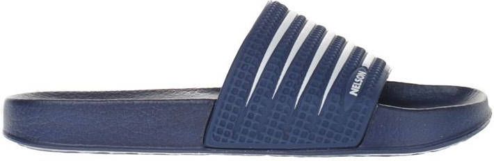Nelson badslippers blauw - Damesschoenen.nl
