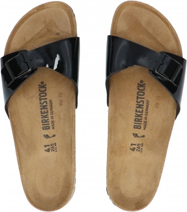 Birkenstock Slippers Madrid in smalle schoenwijdte, lak look! online kopen