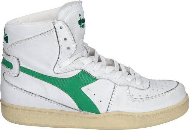 Diadora Heritage Mi Basket Used White Green Sneakers online kopen