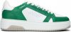 Nubikk Basket Buxton White Leather Green Lage sneakers online kopen