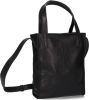 Shabbies Shoppers Small Shoppingbag nappa leather Zwart online kopen