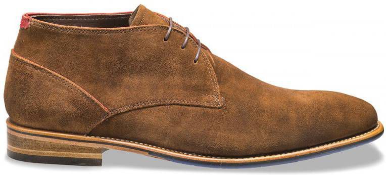 Floris van Bommel Floris van Bommel Floris Dressed MidBrown Suede -  Damesschoenen.nl