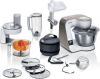 BOSCH Keukenmachine MUM5XW40 MUM5 geïntegreerde weegschaal, professionele patisserieset, continu rasp en snijapparaat, 4 raspschijven, vleesmolen, citruspers, wit/champagne online kopen