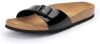 Birkenstock Slippers Madrid in smalle schoenwijdte, lak look! online kopen