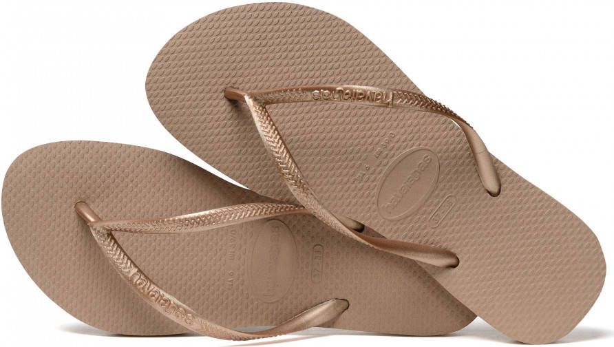 Havaianas Slipper Slim 4000030.3581.F22 Rose / Goud-35/36 maat 35/36 -  Damesschoenen.nl