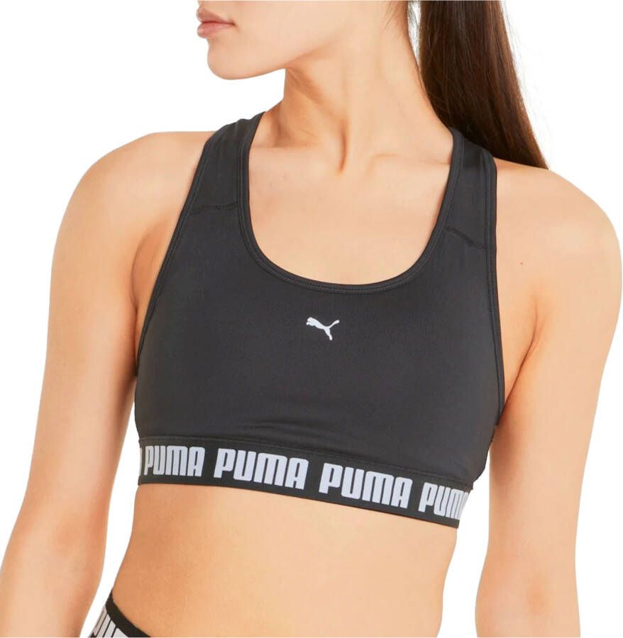 Puma strong medium impact sportbh zwart dames online kopen