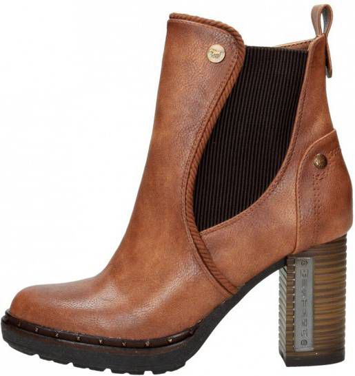 Mustang Boots en enkellaarsjes shoes Bruin - Damesschoenen.nl