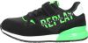 REPLAY Shoot Jr Elastic suède sneakers zwart/groen online kopen