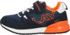 Replay Shoot Klittenband Sneaker Jongens Blauw/Oranje online kopen