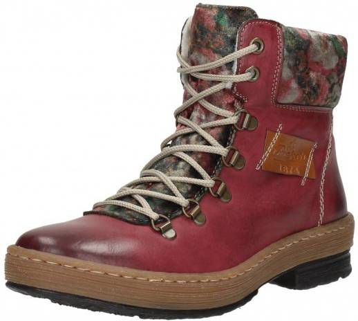 Rieker dames veterschoenen Bordeaux Damesschoenen